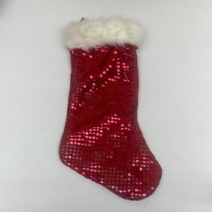 4 For $20 Sequins And Furry Red Christmas Stocking Decor